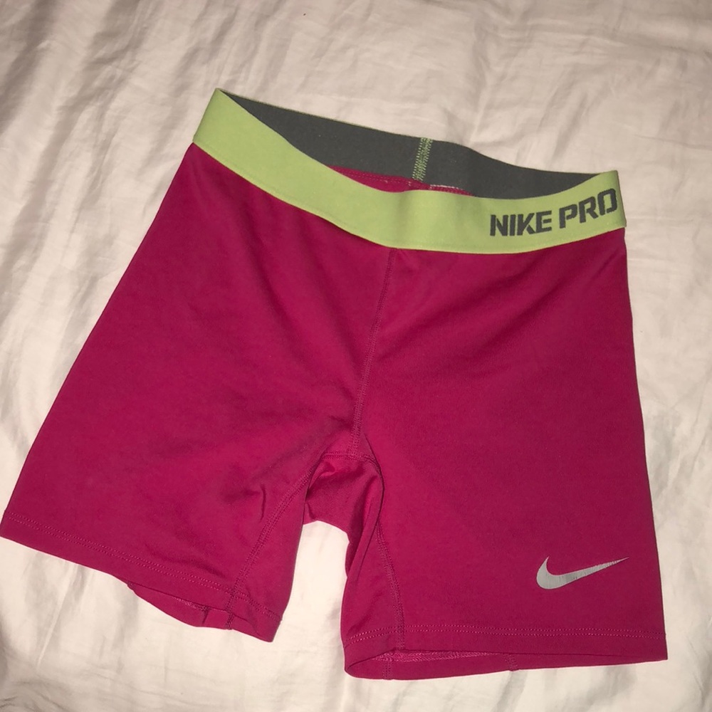 Girls Nike Pro Compression Shorts TWO PAIRS!